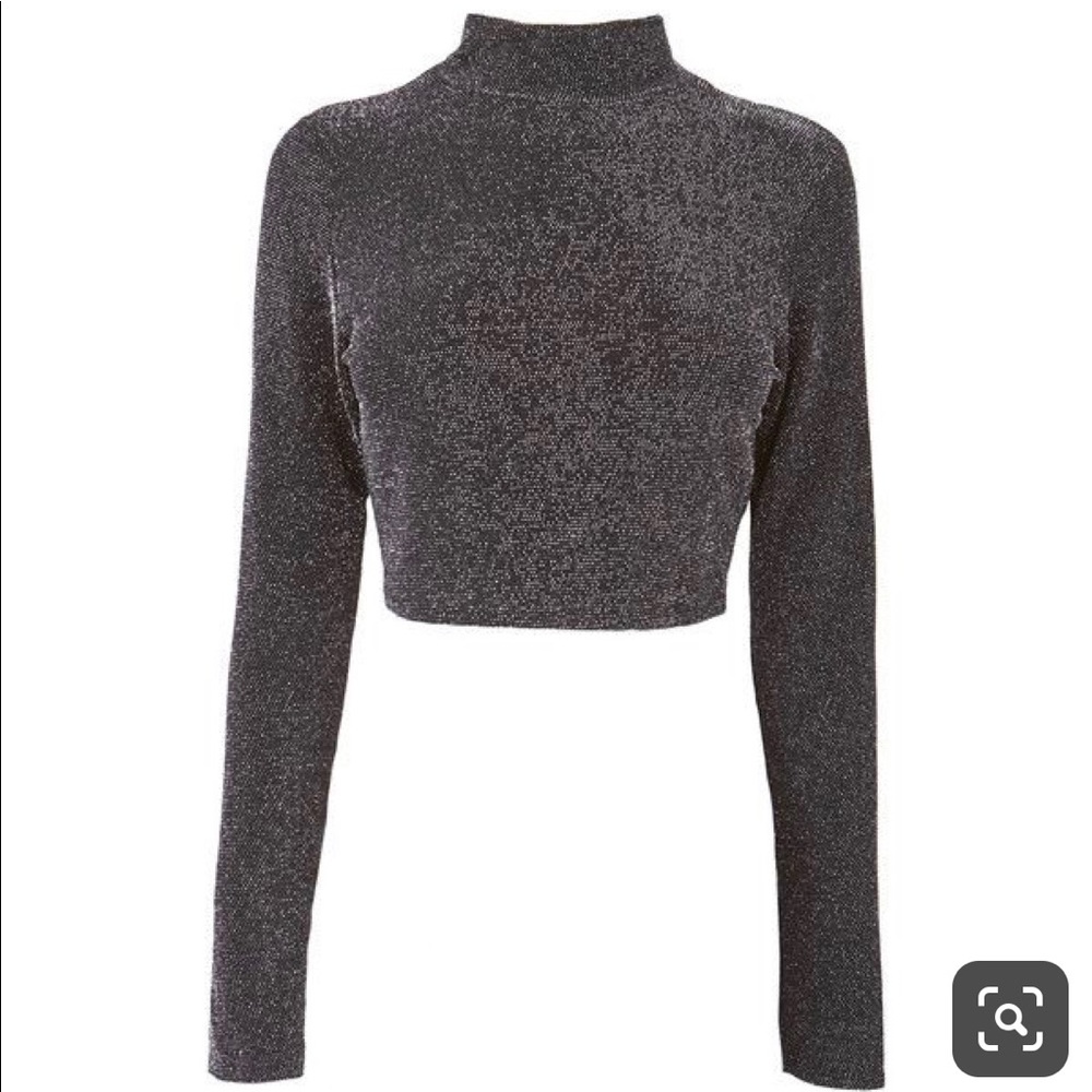 Black/Grey crop top